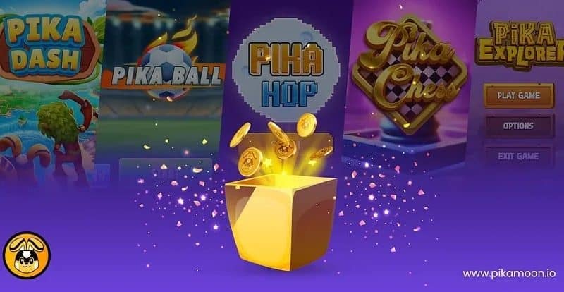 Начни Зарабатывать Прямо Сейчас: Pikamoon Запустил Пять Аркадных Игр с Крипто-Вознаграждениями
